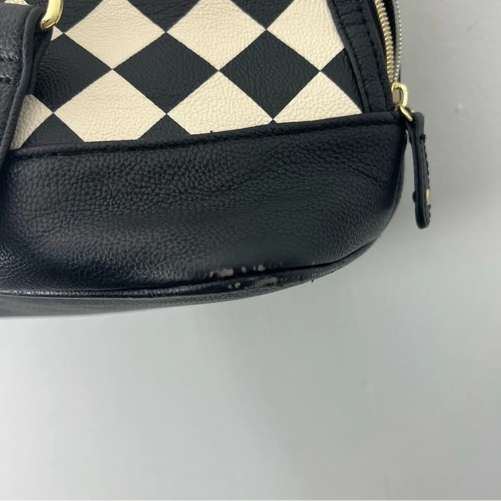 Betsey Johnson Checkered Black and White Handbag - Picture 6 of 13